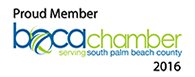 Proud Member | BOCA | Chamber | Serving South Palm Beach County | 2016